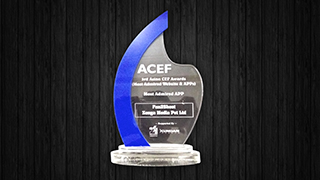 Zenga media pvt ltd bagged the 3rd Asian CEF awards for the most admired website and app for Fun2Shoot