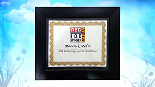 Maverick media was awarded with the most prestigious 2014 Red Herring top 100 Asia winner