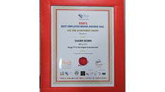  He was awarded “Life Time Achievement Award” by Asia's Best Employer Brand Awards in Singapore